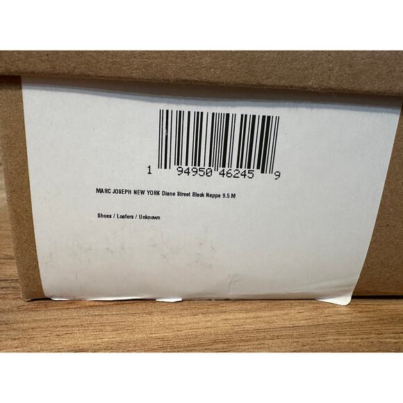 MJNY Marc Joseph Diane Street Flats Black Nappa Leather Size 9.5 NIB Chic Comfy - Picture 14 of 15